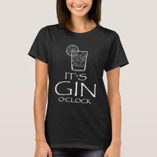 Camiseta Dizendo Tónico de Gim Engraçado Oh É Hora do Gim