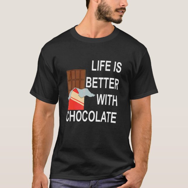 Camiseta Dizendo Vida Com O Chocolate Candy 1 (Frente)