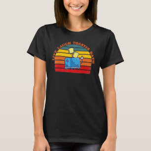 Camiseta Dizer Divertido e Na Moda Viva Rir Torradeira Banh