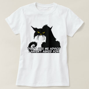 Camiseta Dizer do conselho do gato preto