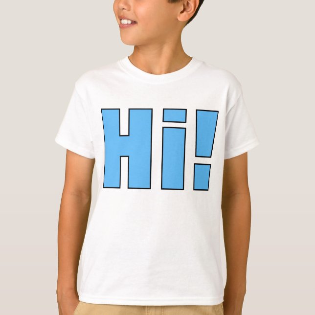 Camiseta Dizer do t-shirt dos miúdos (Frente)