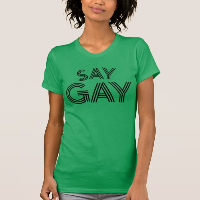 Camiseta DIZER GAY (Frente)