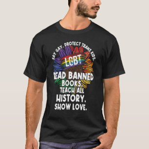 Camiseta Dizer Gay Proteger Crianças Trans Leia Livros Bani