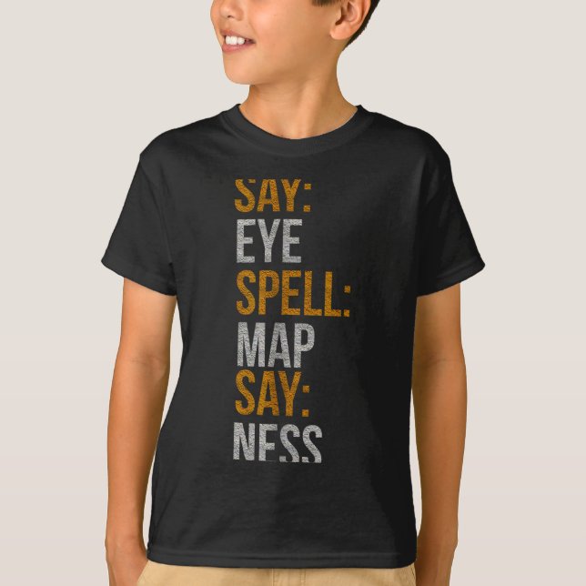 Camiseta Dizer_olho _ Feitiço_mapa _ Dizer_dade Vintage  (Frente)