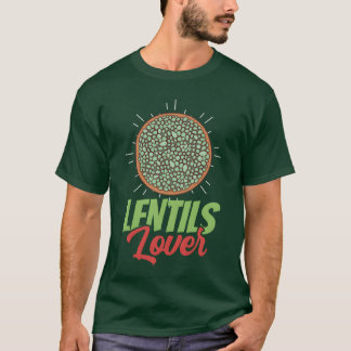 Camiseta Dizeres de Lentilhas Amante de Lentilhas Comida re