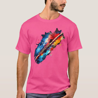 Camiseta Dizi Instrumento Colorido Pintado Dizi Chinese Bam