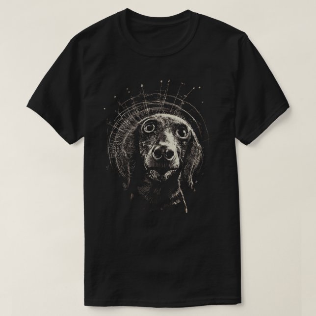 Camiseta Dizzy Dachshund T-Shirt (Frente do Design)