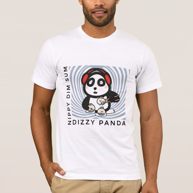 Camiseta Dizzy Panda - Nippy Dim Sum Quality T-shirt (Frente)
