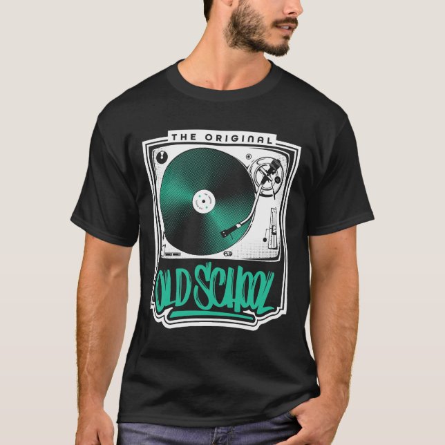 Camiseta Dj - A Velha Escola De Viagem Original Para O Vini (Frente)