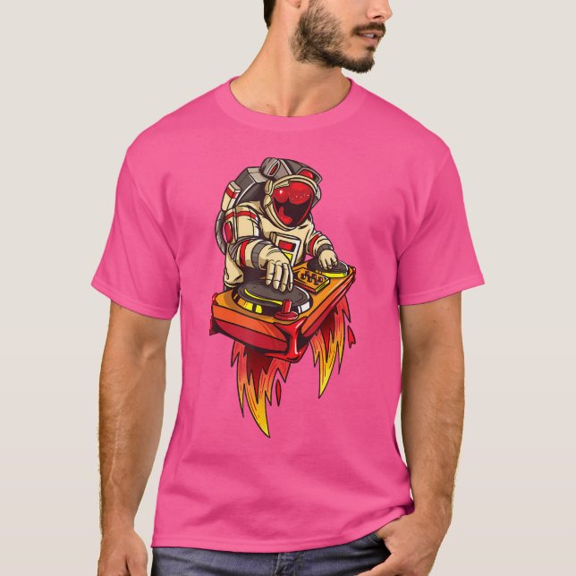 Camiseta Dj Astronaut Drum E Bass Dnb Electric Psychedeli (Frente)