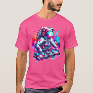 Camiseta Dj Astronaut Edm Music Djing Spaceman Psytrance Te