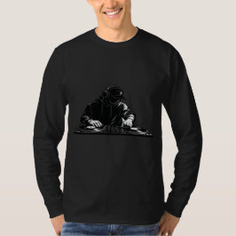 Camiseta DJ Astronaut Illustration Men’s Long Sleeve Tee