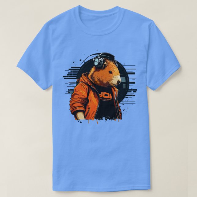 Camiseta Dj Capybara 1 (Frente do Design)