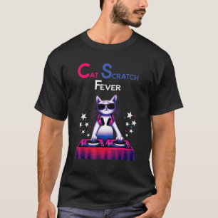 Camiseta DJ Cat House Music - Febre de Arranhões de Gato