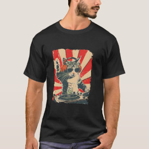 Camiseta DJ Cat Retro - Kitty Gatinha do Disco Legal Girand