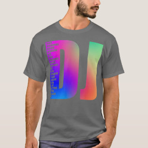 Camiseta DJ Color - Music Beat Disk Jockey