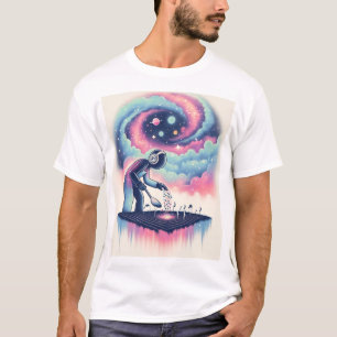Camiseta "DJ Cósmico: O Jardineiro Espacial dos Ritmos"