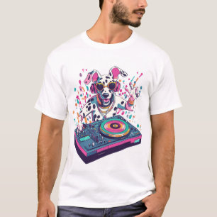 Camiseta DJ Dalmatian � Cão de Festa Rave de EDM