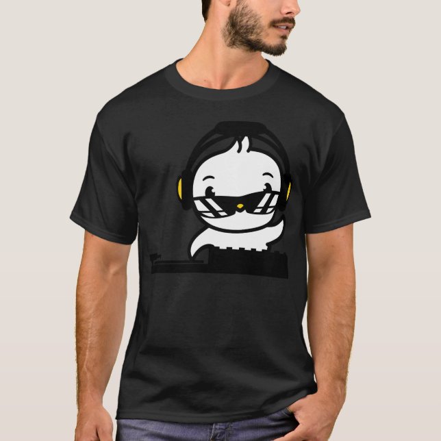 Camiseta Dj disco dança discoteca disco dj disko cabeça dan (Frente)