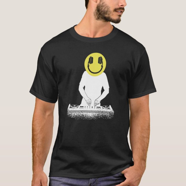 Camiseta DJ Disk Jockey Smile 1 (Frente)