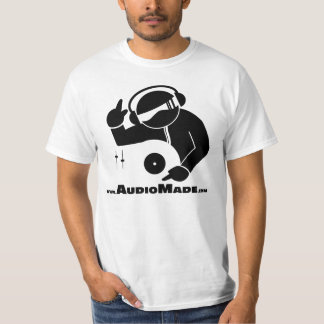 Camiseta DJ e produtor feitos audio da música