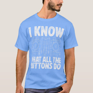Camiseta DJ engraçado para homens e mulheres Produtor de mú