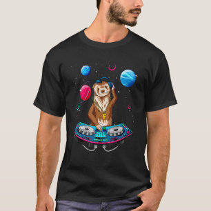 Camiseta DJ Ferret Psicodélico Festa de Música EDM Trance R