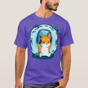 Camiseta Dj Fox Fones de ouvido Music Premium