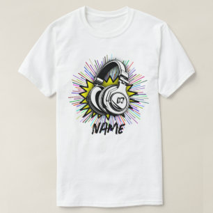 Camiseta DJ Gift Personalizado Com Nome - Presente Personal