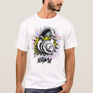 Camiseta DJ Gift Personalizado Com Nome - Presente Personal