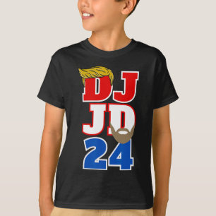 Camiseta Dj Jd 24 Trump Cabelo Vance Barba 2024 Republicano
