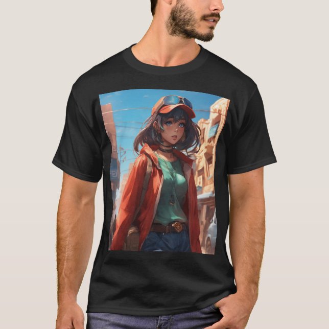 Camiseta DJ Ladies Black T-Shirt Design (Frente)