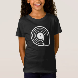 Camiseta DJ Legal Preto Disco de Vinil Girando 