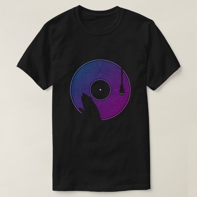 Camiseta DJ Misturando T-Shirt (Frente do Design)
