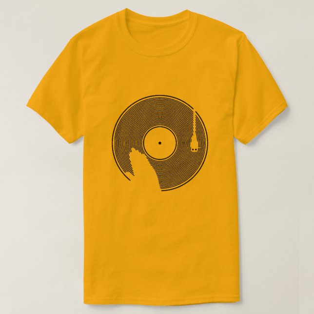 Camiseta DJ Misturando T-Shirt (Frente do Design)