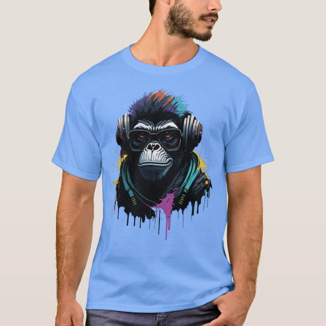 Camiseta DJ Monkey (Frente)