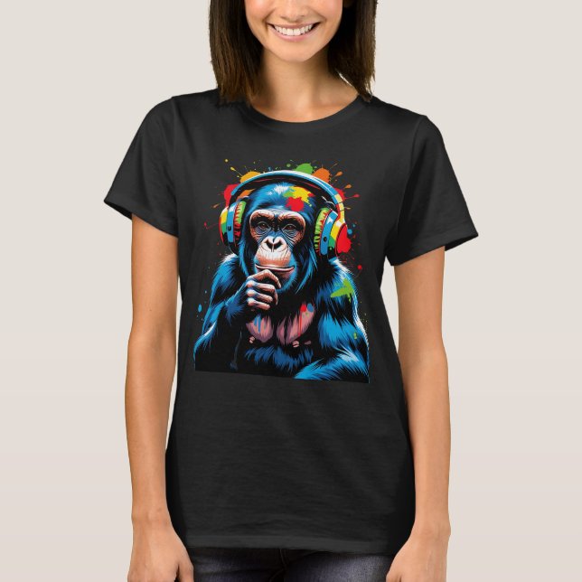 Camiseta DJ Monkey (Frente)