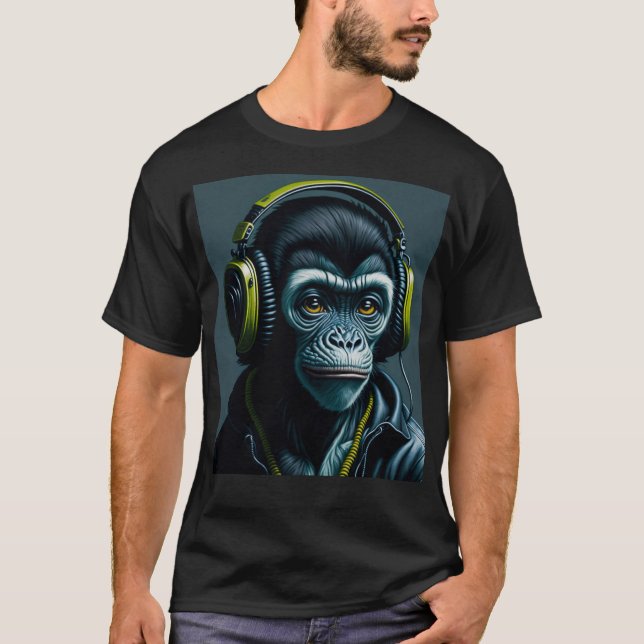 Camiseta DJ Monkey (Frente)