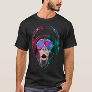 Camiseta DJ Monkey Disc Jockey Música Rave