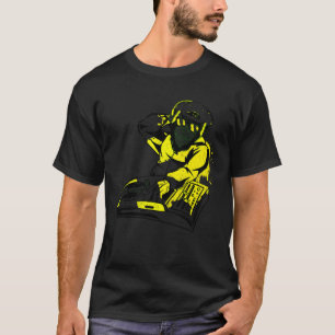Camiseta DJ Monkey Music Party Divertimento Óculos de sol D
