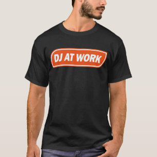 Camiseta DJ no trabalho - laranja