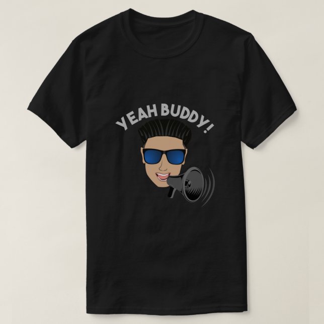 Camiseta DJ Pauly D Megaphone Sim Buddy!  (Frente do Design)