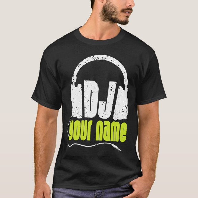 Camiseta DJ personalizado alguma música conhecida mo do (Frente)
