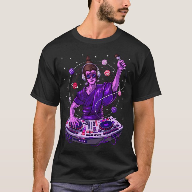 Camiseta DJ Psicodélico Buda (Frente)