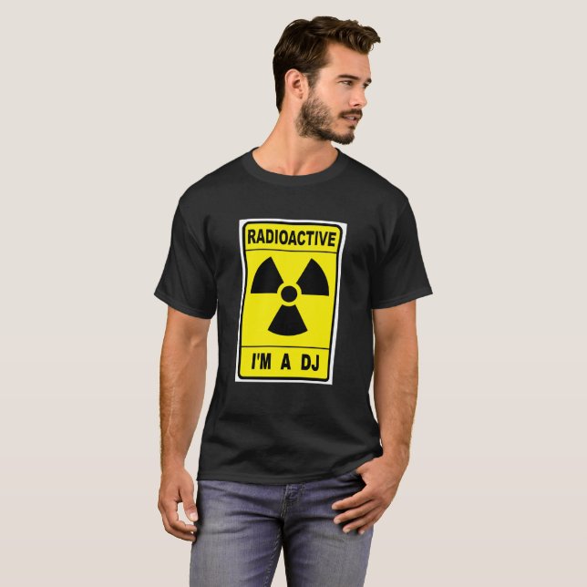 Camiseta DJ radioativo (Frente Completa)
