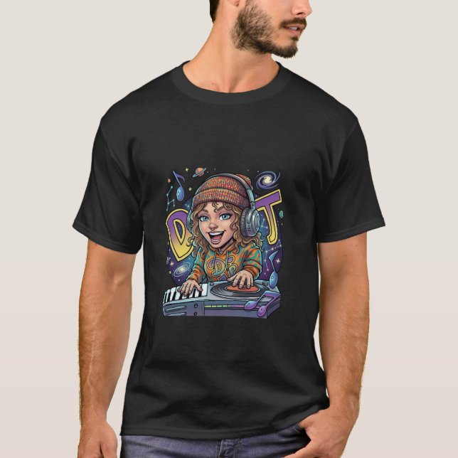 Camiseta DJ Retro Galáxia (Frente)