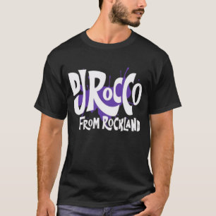 Camiseta DJ Rocco From Rockland Logotipo Letras Brancas