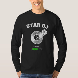 Camiseta Dj Star Deejay Vinyl Turntable Party Di