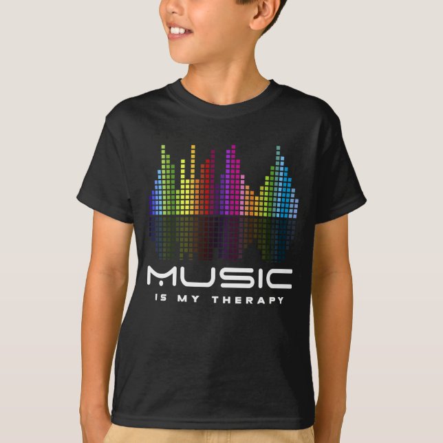 Camiseta DJ Techno Therapy Music Equalizer Dm Party (Frente)