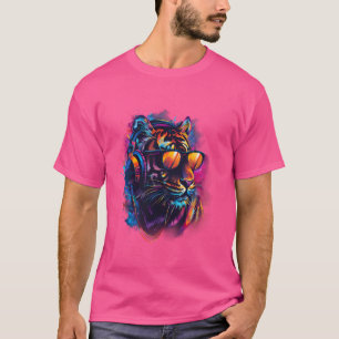 Camiseta DJ Tiger Music Productor Beatmaker House Music Hea